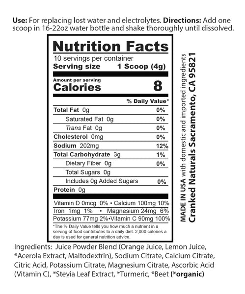 Pure Hydration Orange-Citrus: No Sugar Added